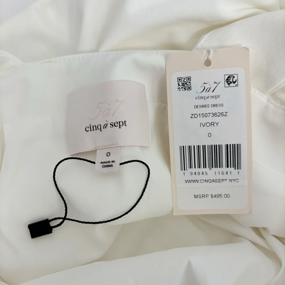 Cinq a Sept Desiree Dress in Ivory Size 0